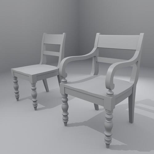Turned Leg Side And Arm Chairs hydn preview image